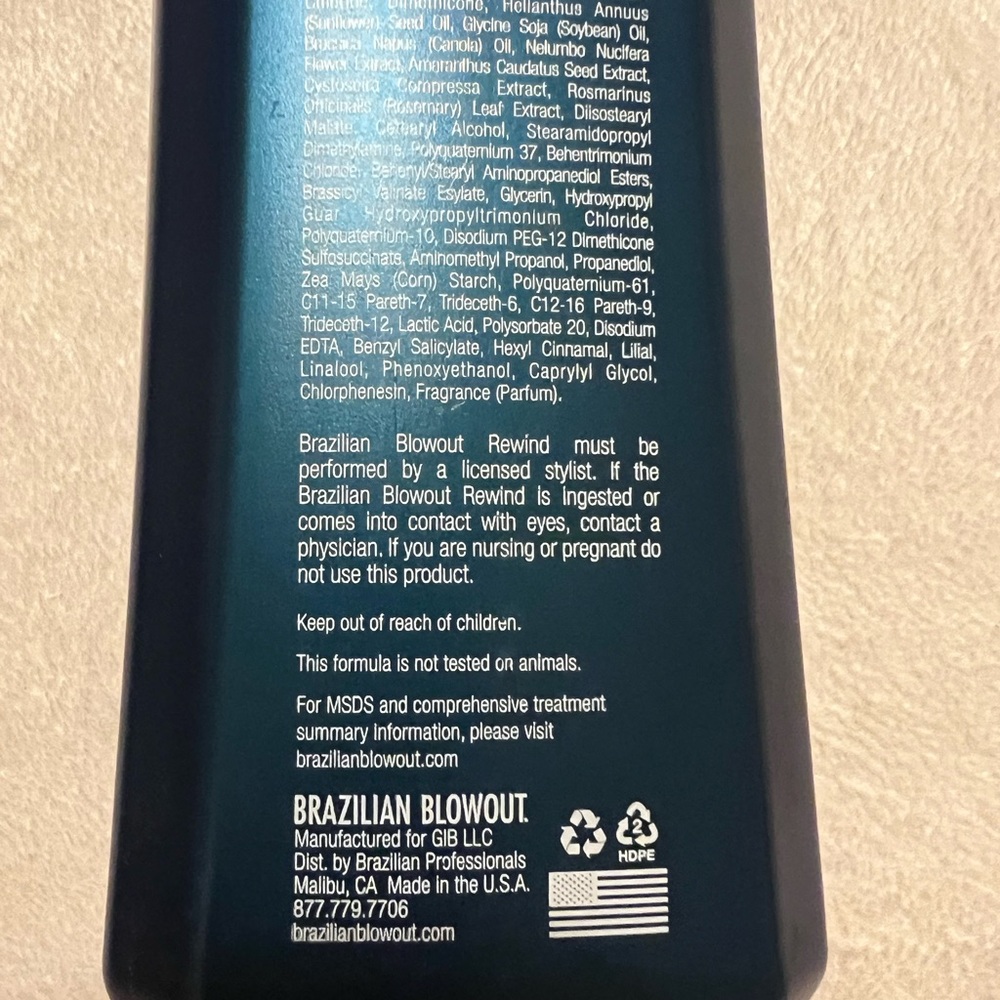 Brazilian Blowout Rewind Anti Aging Reparative Salon Treatment - 34 oz - Picture 8 of 9